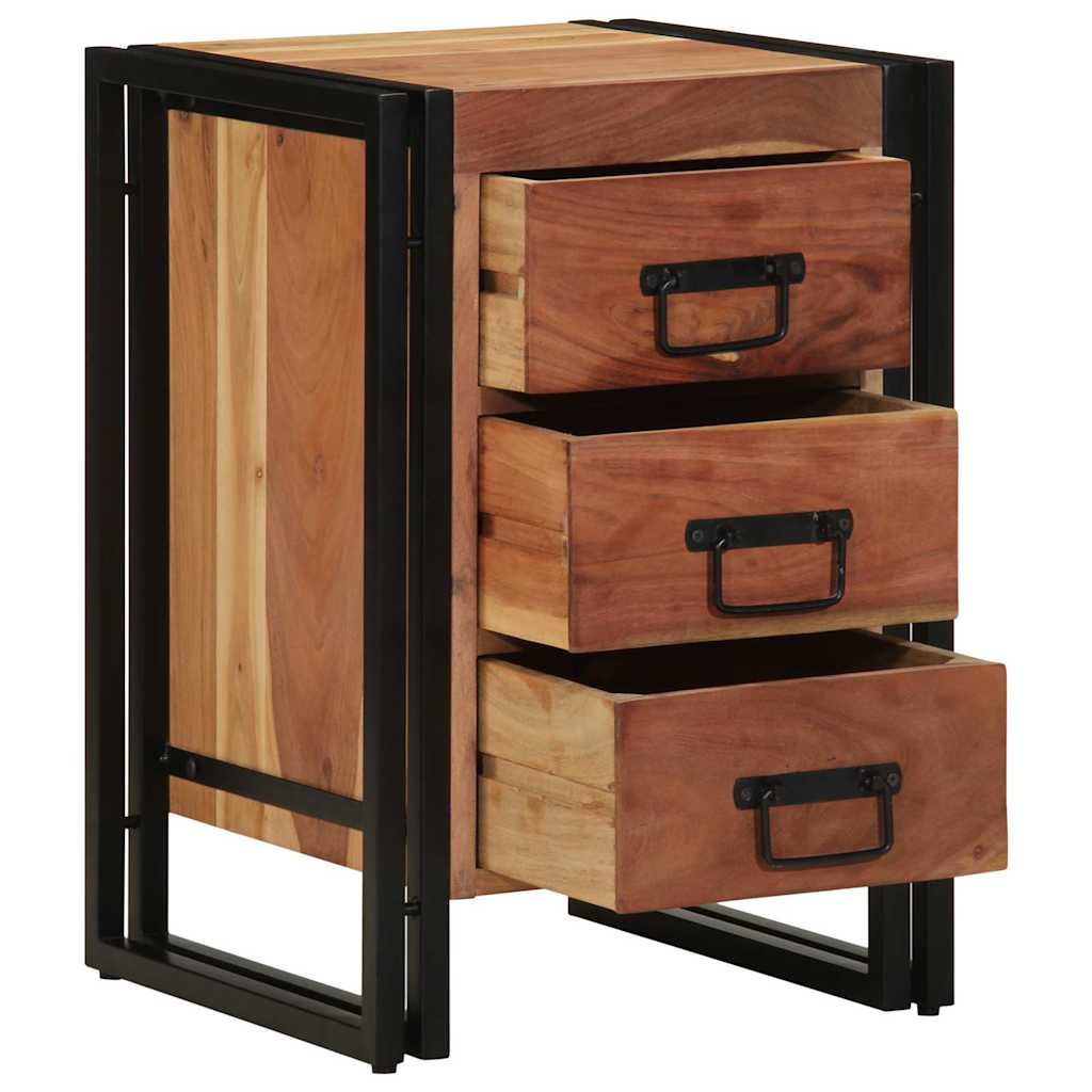 Nightstand Brown 40 X 40 X 59 Cm Solid Acacia Wood