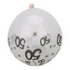 10Pcs Latex Transparent Balloon with Nnumber 50 Pattern for Birthday Party Wedding Anniversary Decor