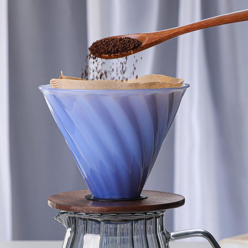 New borosilicate glass coffee filter, hand-brewed coffee pot, sharing pot set V60 filter cup