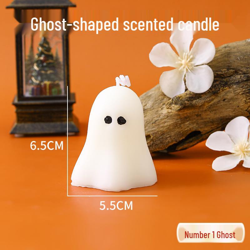 Handmade Halloween Ghost Scented Candle - Creative Holiday Gift & Party Favor