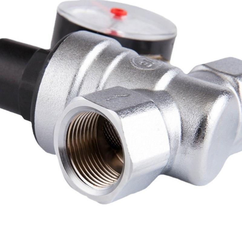 Brass Pressure Reducing Valves Gauge DN15 DN20 Tap Water Regulator Accessory for Home and Industrials Applications