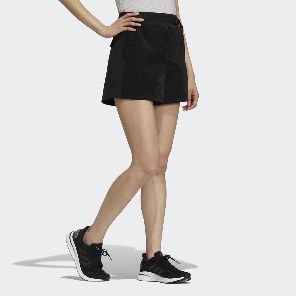 Adidas Swoosh Weave Sport Shorts Women Bottoms Black GP0644