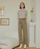 YUPPE Tucked Cotton Pants_Brown