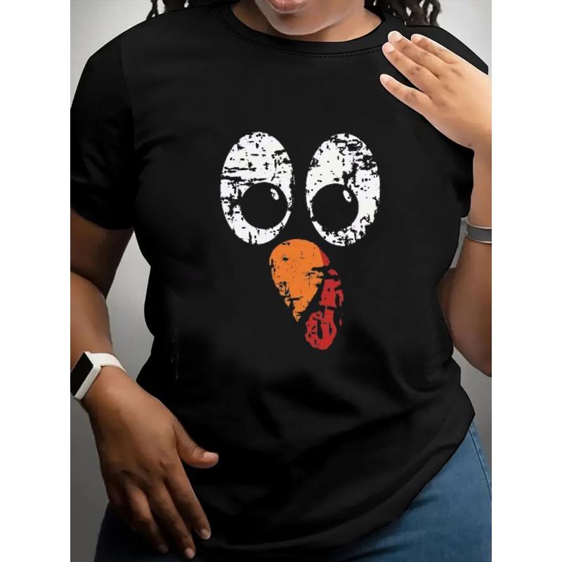 Women Casual Short Sleeve Tee  Heavy Cotton - Comfortable Crew Neck, Soft Adorable Tees Tops