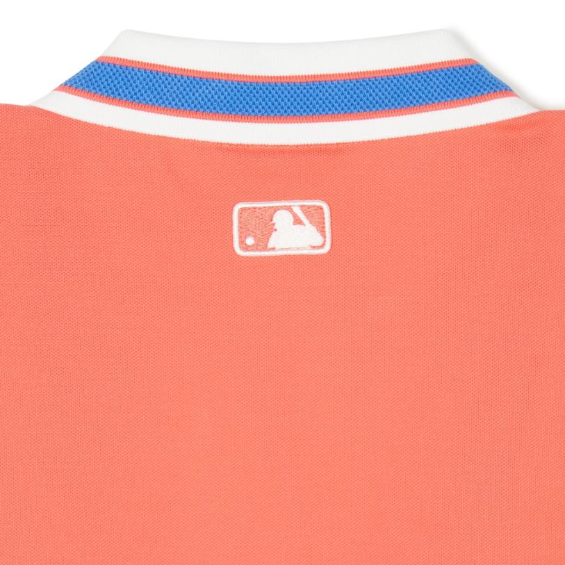 New MLB Cleveland Guardians Polo Shirt Women's Coral 3FPQB0343-45COD