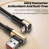 66W 90 Degree Elbow Short USB‑A to Type‑C Fast Charging Cable 0.15m 0.25m 0.5m High‑Speed Data Wire For iPhone Xiaomi 17 Phones