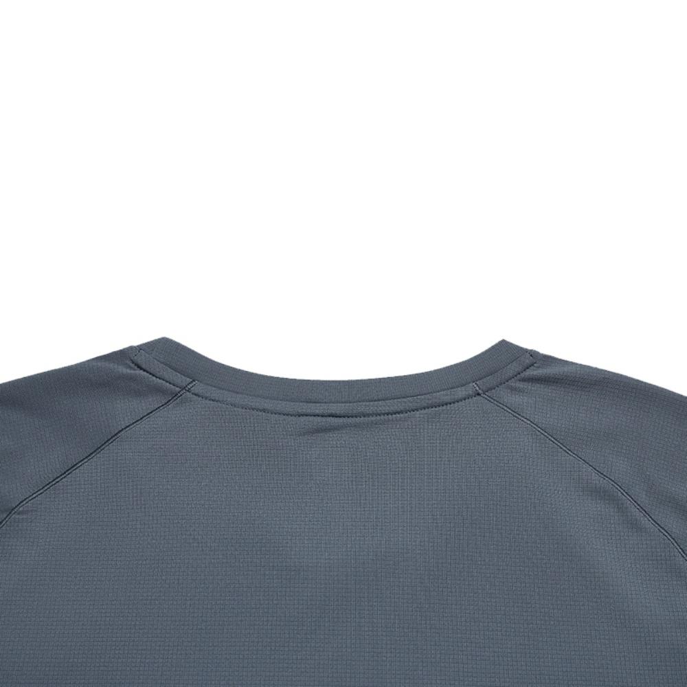 FILA Fitness Series Simple Sports Training Comfortable Versatile Breathable Short Sleeve T-Shirt Men Tops Graphite-Gray A11M621108FDY