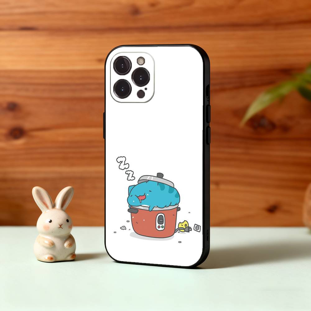 Fluffy-Cat B-Bugcat C-Capoo Phone Case For iPhone17,16,15,14,13,12,Plus,Pro Max, 5G Others Soft Black Cover