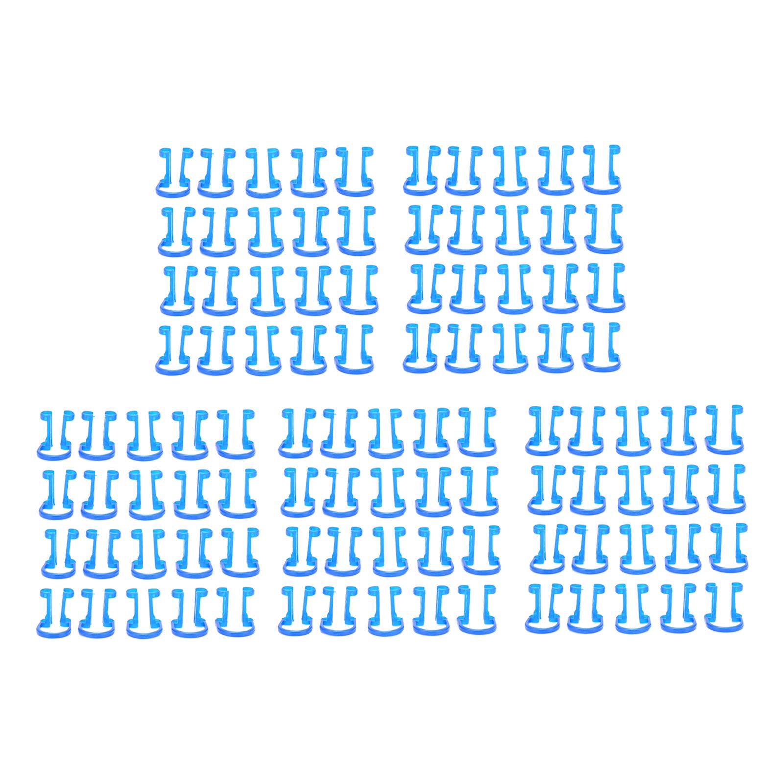 

100PCS Cotton Roll Holder Clip Dental Clinic Orthodontic Mouth Supplies Plastic Blue Compact