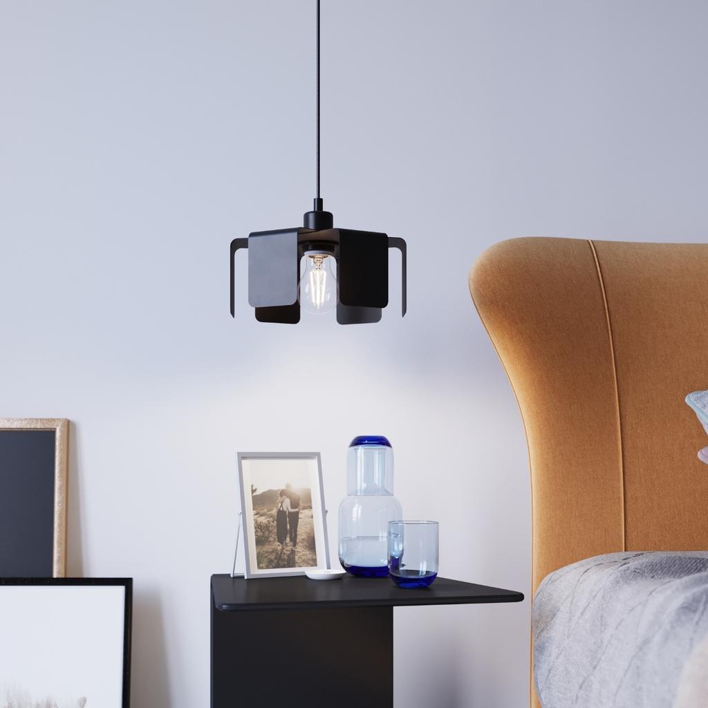 Lampa Wisząca Tulip 1 E27 Czarny Sollux Sl.0667