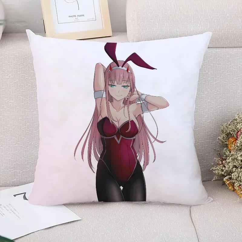 Cushion Cover  Darling in the FranXX Decorative Pillowcases  Fall Decor Pillowcase Car Decoration Pilow Cases Pillow
