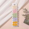 Set of 10 Embroidered Small Flower Hair Clips - Cute Princess Accessories