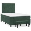 3137956 vidaXL Divan Bed and Mattress Dark Green 120x200cm Velvet