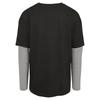 Urban Classics Mens Striped Double Layered Oversized T-Shirt