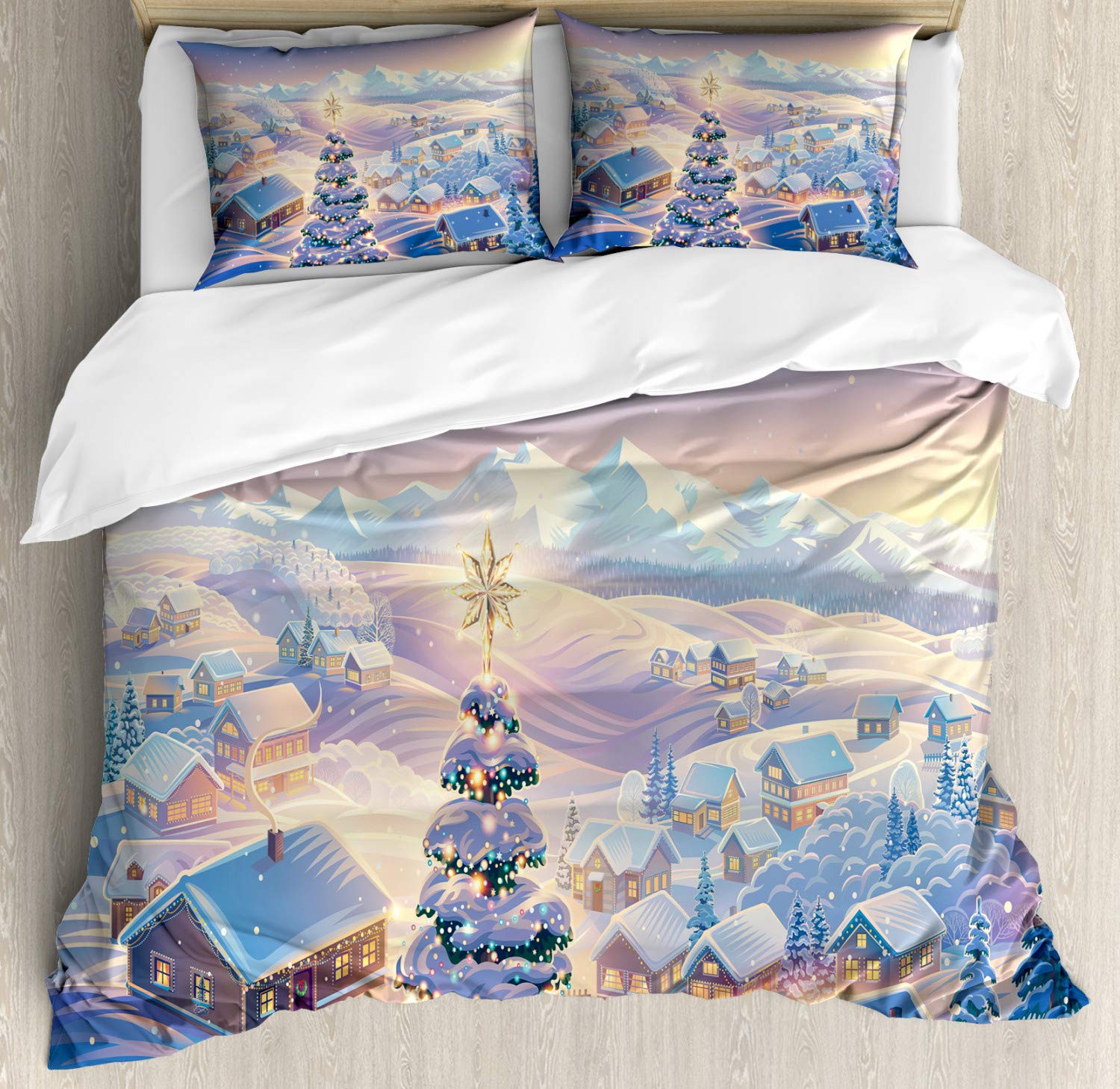 

Comforter Trees In The Snow S For Kids Teens Queen Lightweight S Winter Themed Bedding Set Room Decor No Quilt Comforter (quilt)-EU Single(135*200cm)3pcs