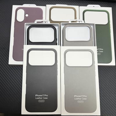 Carcasă din Piele Business Originală Seria Apple pentru Magsafe Carcasă Magnetică din Piele pentru IPhone 17 Pro Max 16 Plus 15 14 13 12 Încărcare Wireless Capac Magnetic
