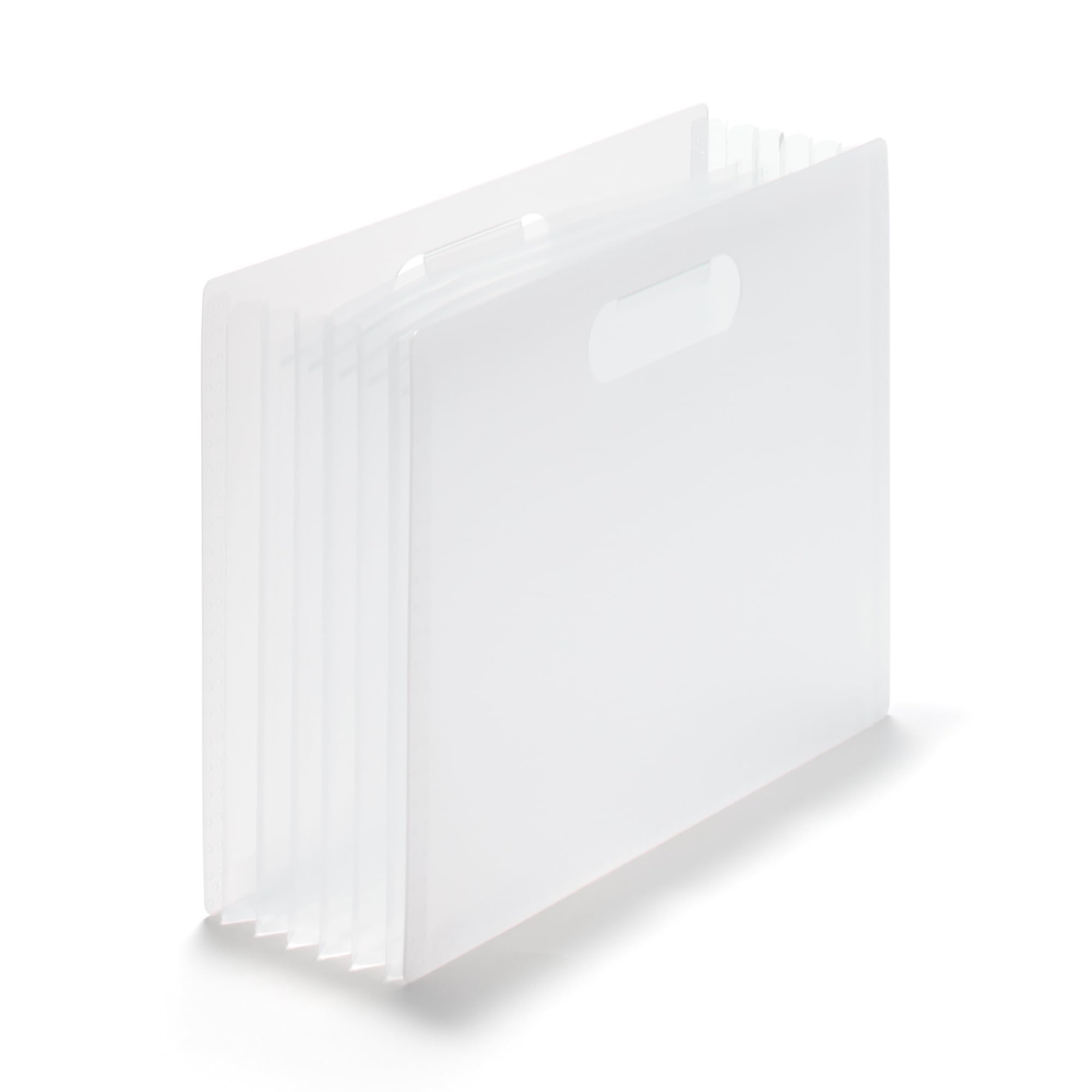 MUJI Polypropylene Accordion A4 6 84924859 File, size, pockets, белый