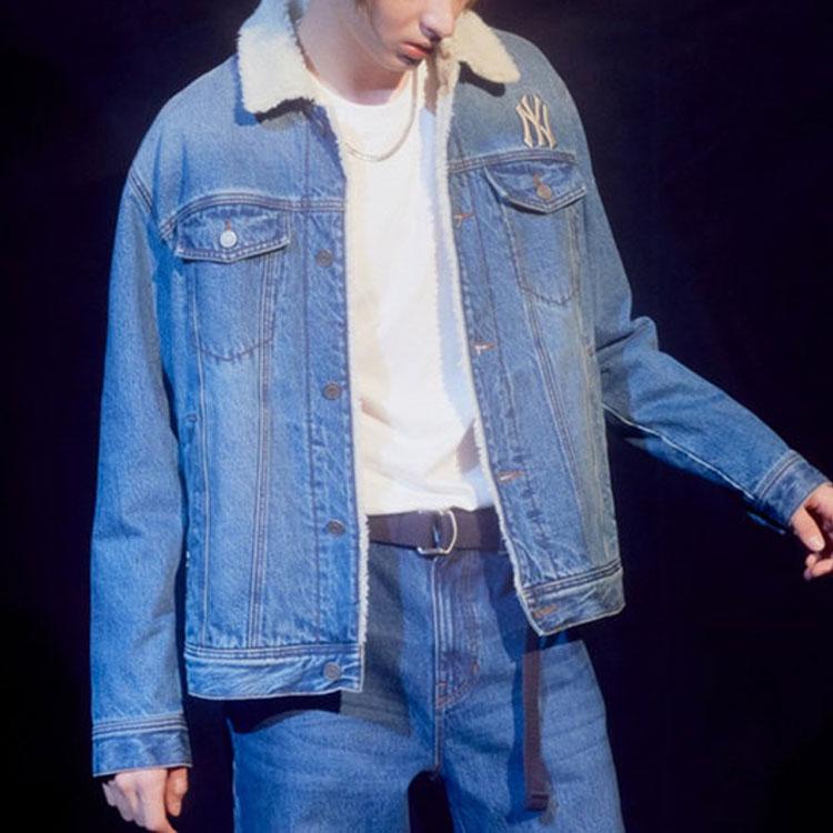 New MLB Denim Jackets Unisex Light Blue 31JPN1041-50U