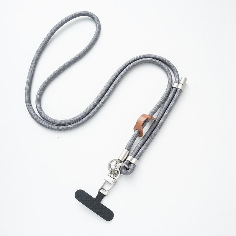 Adjustable Woven Crossbody Neck Phone Lanyard With Clip Pad