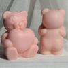 3D Bear Shaped Candle Silicone Mold for DIY Hand-made Candle Ornaments Mould Handicrafts Making Tool Baking Mold