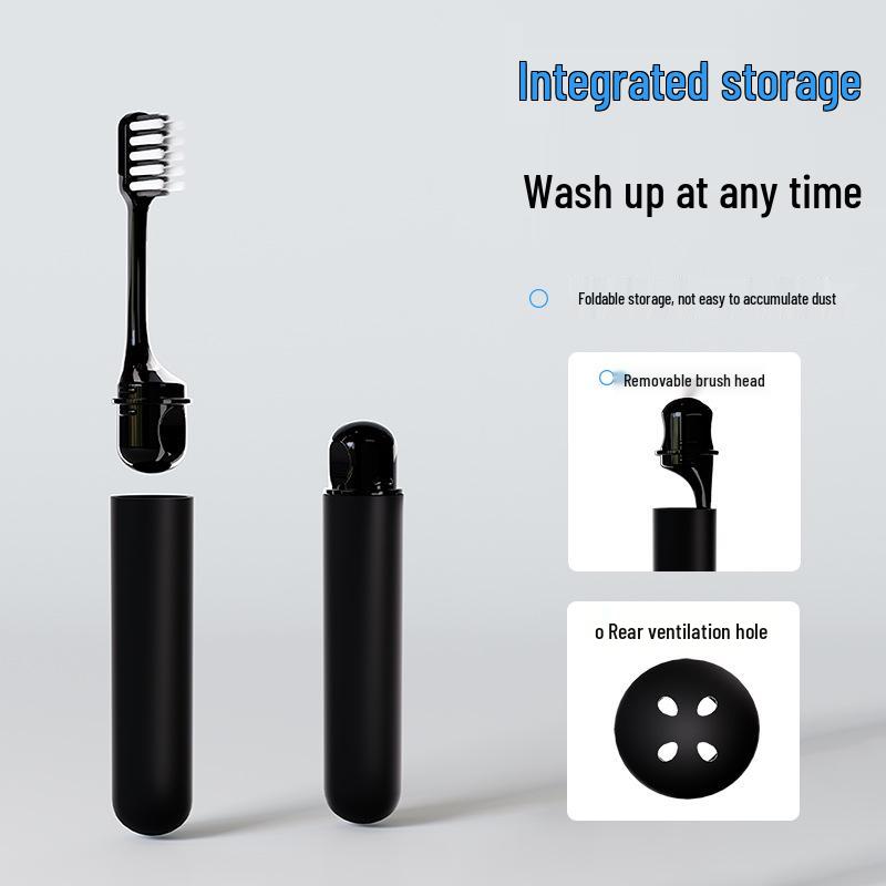 Travel Gear: Compact Folding Toothbrush - Portable and Convenient for Trips, Individually Packaged for Easy Storage