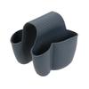 Double Sponge Holder For Sink, Gray With Holes