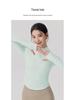 Ladies' Slim-Fit Long Sleeve Yoga Top: Stand Collar, Half Zip, Perfect for Autumn/Winter Pilates & Fitness.