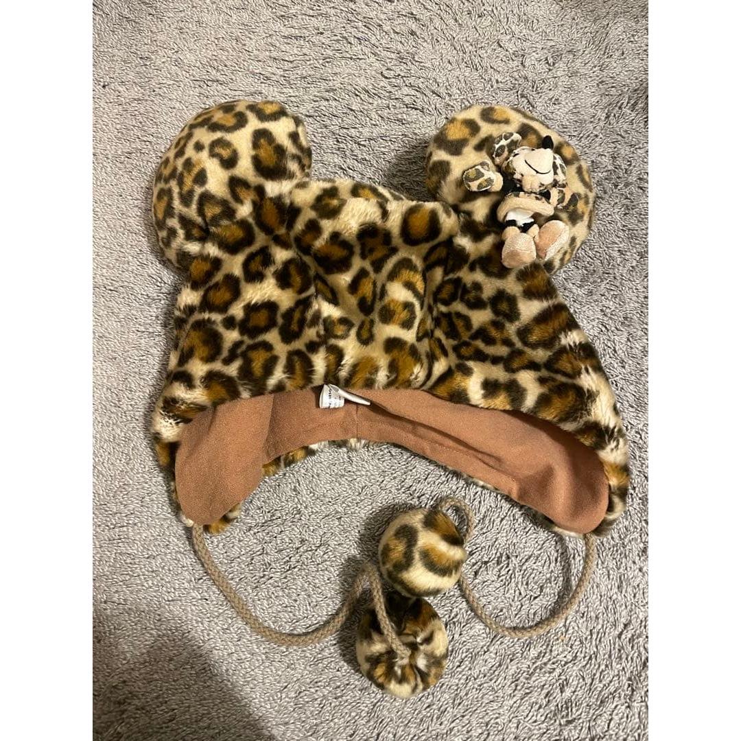 Used leopard print fan cap