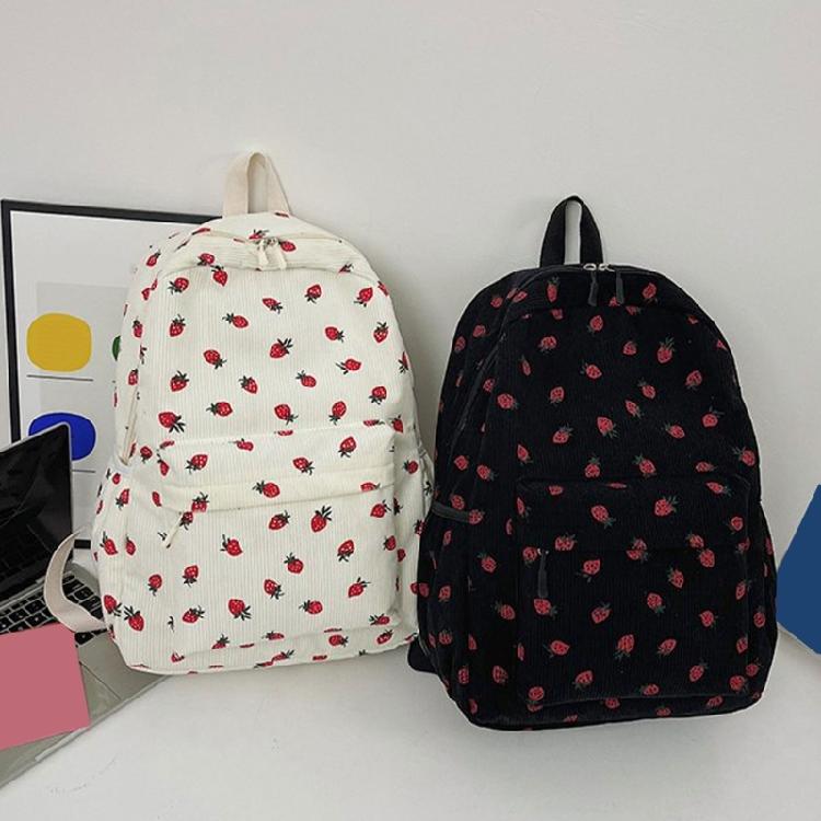 Travel Backpack for Woman Laptop Backpack Student School Backpack Strawberry Backpack Fashion Laptop Backpack