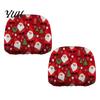 Interior Protection for SUVs 2Pcs Santa Car Headrest Covers, Christmas Printed Pillow Cases, Universal Fit Soft Polyester Auto Guards Most Vehicles,
