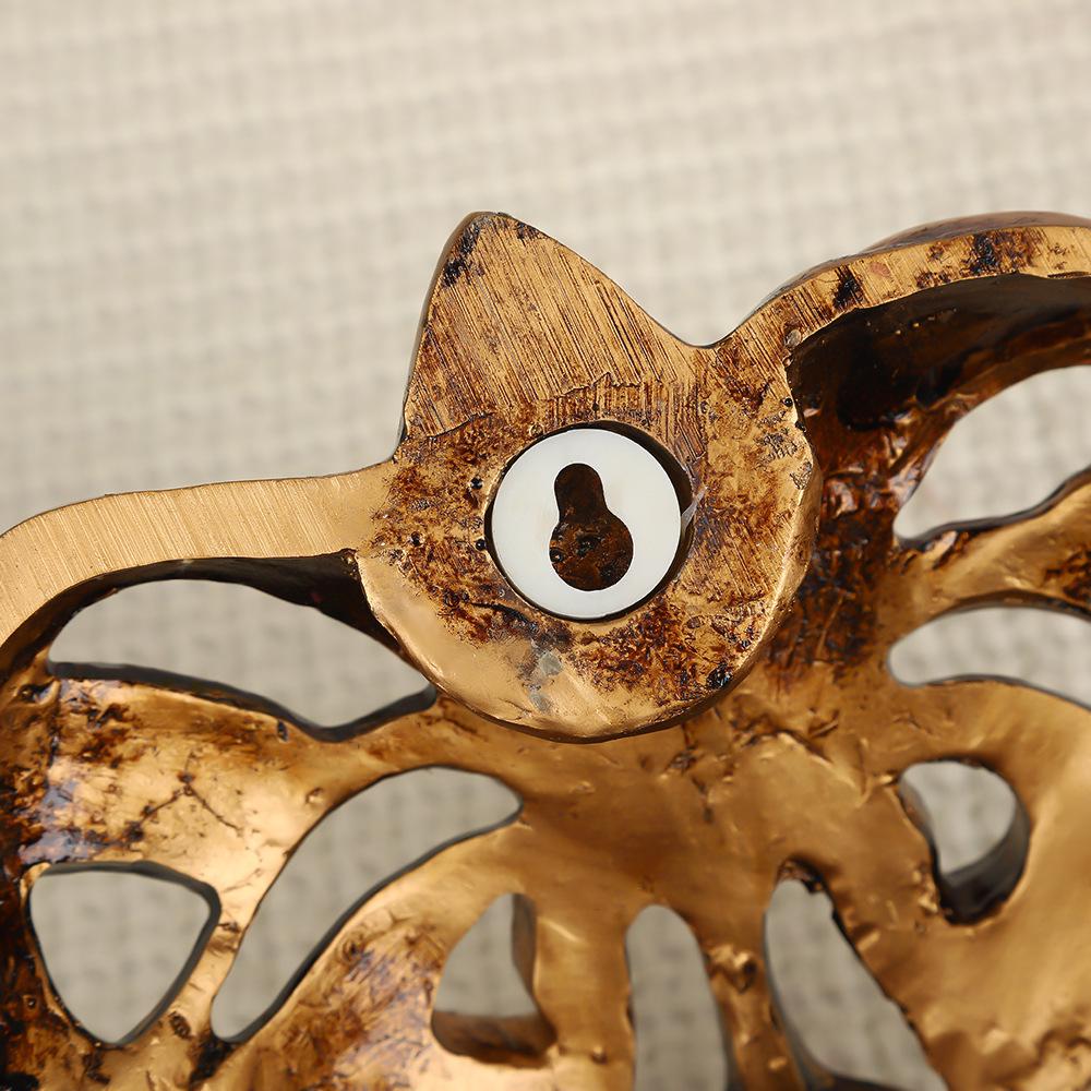 Gold Lion Head Resin Wall Decoration for Outdoor Entrance