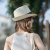 New top hat women, simple summer foldable sun hat, seaside play cone beach hat