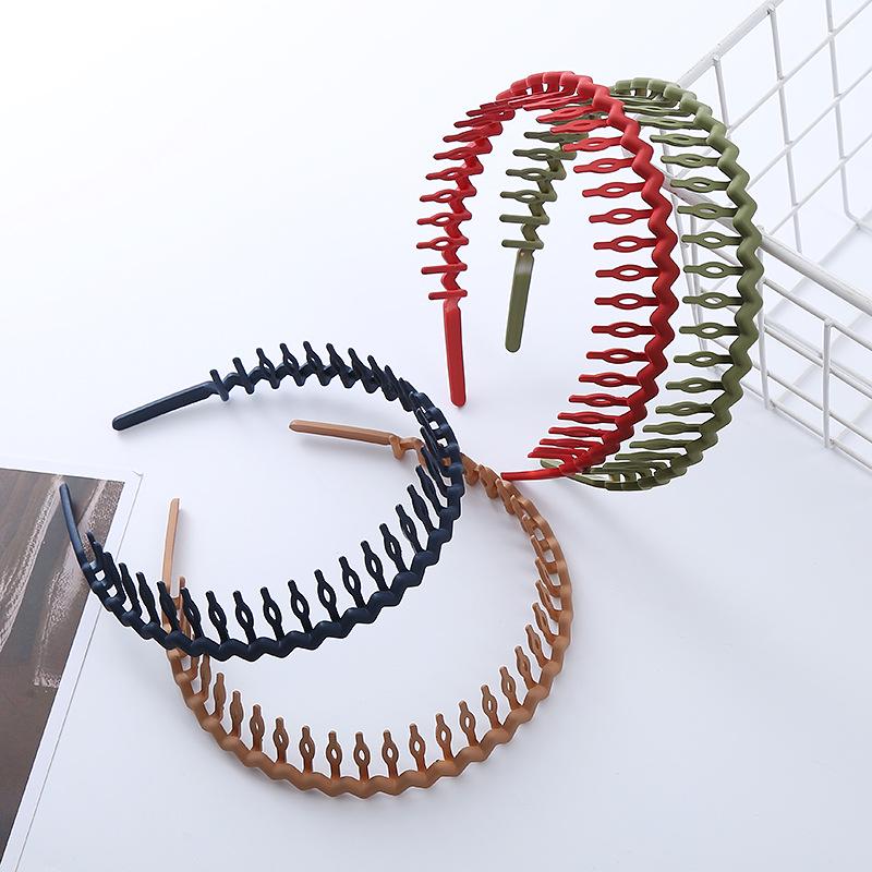 Bandeau Denté Antidérapant pour Femmes Coréennes et Organisateur de Frange