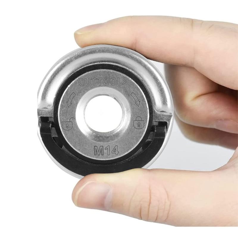 Universal Lightweight M14 Carbon Steel Quick Locking Nut For Angled Grinder Flange Portable Easy Tool Less Installation