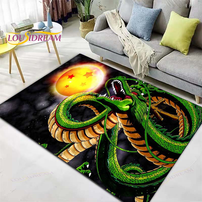 Anime Dragon Ball Goku Spielbereich Teppich 3D-Druck Kinderspiel Große Teppiche für Wohnzimmer Schlafzimmer Dekorieren Teppich Kinder Spielmatte 40cm x 60cm