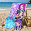 Custom Name KPop Demon Beach Towel Microfiber Beach Towel, Lightweight and Quick-Dry, for Summer Travel, Swimming Pool Gift