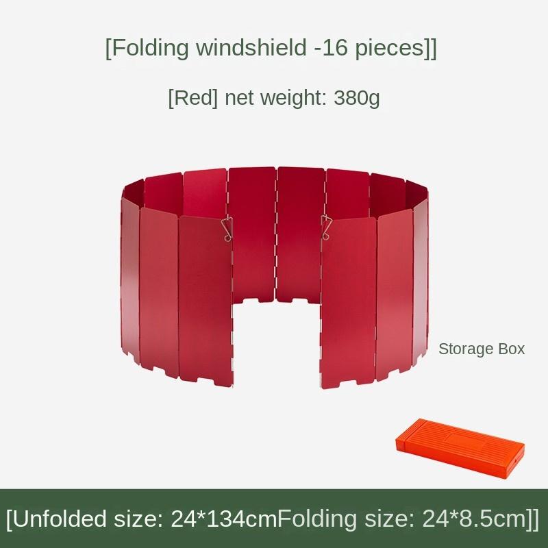 Outdoor Windshield Portable Gas Stove Windshield Stove Gas Stove Enclosure Camping Thickened Furnace End Ring Folding Windproof Board