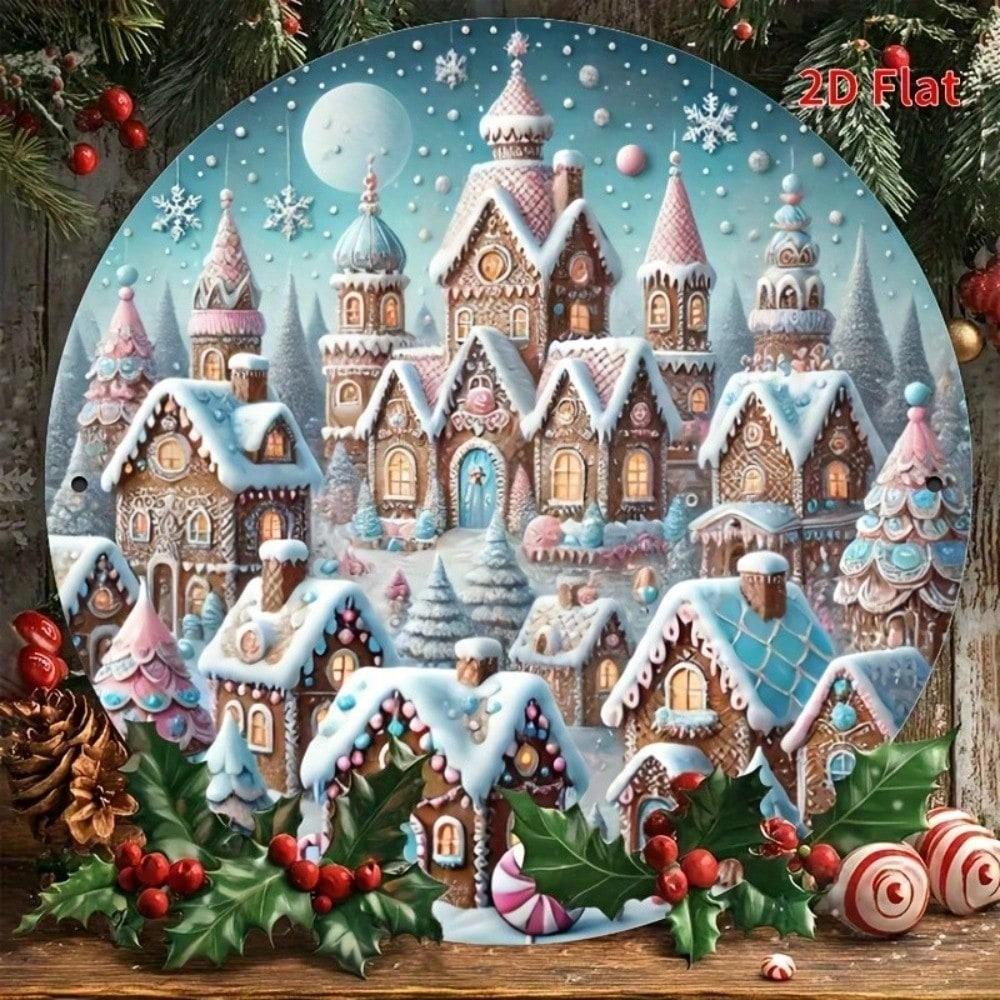 

Vintage Metal Tin Sign 8x8 Inch Retro Wall Art Pink Circle Home Decor 20x20 різнокольоровий