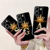For Xiaomi Redmi 13 13C 4G 5G Soft Silicone Phone Case Crown Letters Initials Cover For Redmi13c 13 C Realme13 Clear Back Cover