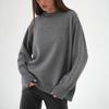 GMXIA Damen Uni Rundhals Pullover Herbst und Winter Neuer Temperament Pendler Vielseitig Lässig Rundhals Strickpullover