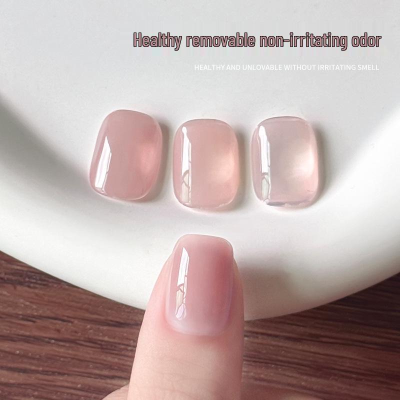 Summer 2025 Ice Transparent Nude Nail Gel Polish - Popular Whitening Jelly Color Series