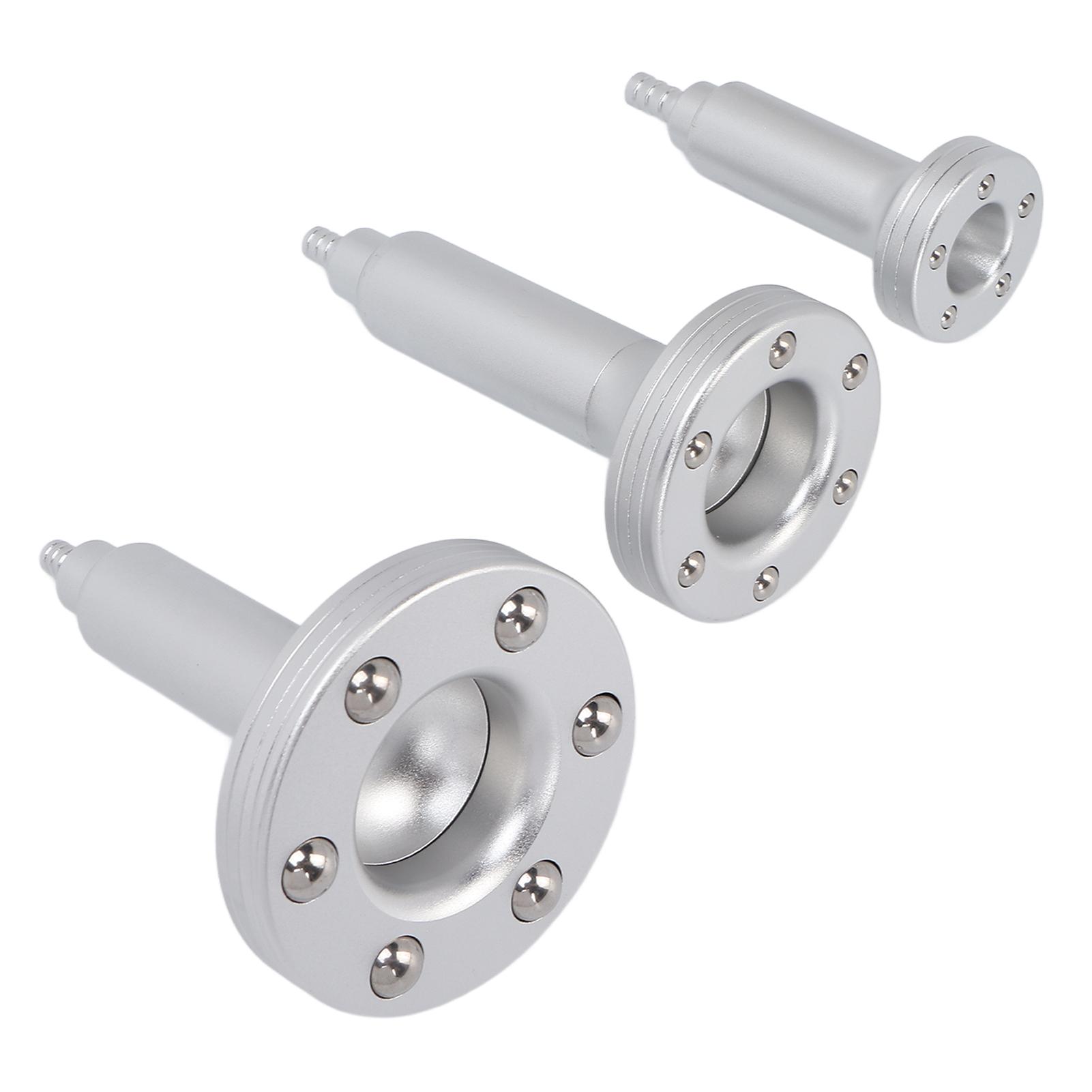 

3 шт., профессиональные вакуумные скрабовые насадки, детали для зондов, аксессуары для вакуумных баночных машин из нержавеющей стали