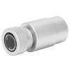 Soda CO2 Adapter Valve Connector Set ASA 1/4BSPP-TR21-4 Filling Accessory Silver