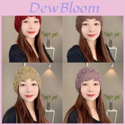 Knitted Hat Woman Autumn Winter Wool Beanie With Breathable Design For Casual Wear