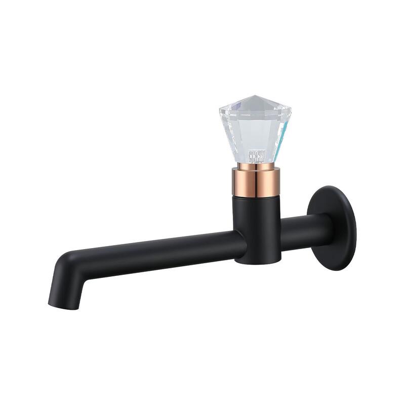 

TLXT Wall-Mounted Single Cold Basin Faucet with Crystal Handle