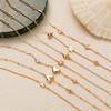 Fashion Jewelry Light Luxury Love Electroplating Zircon Gold-Plated Adjustable Bracelet Batch