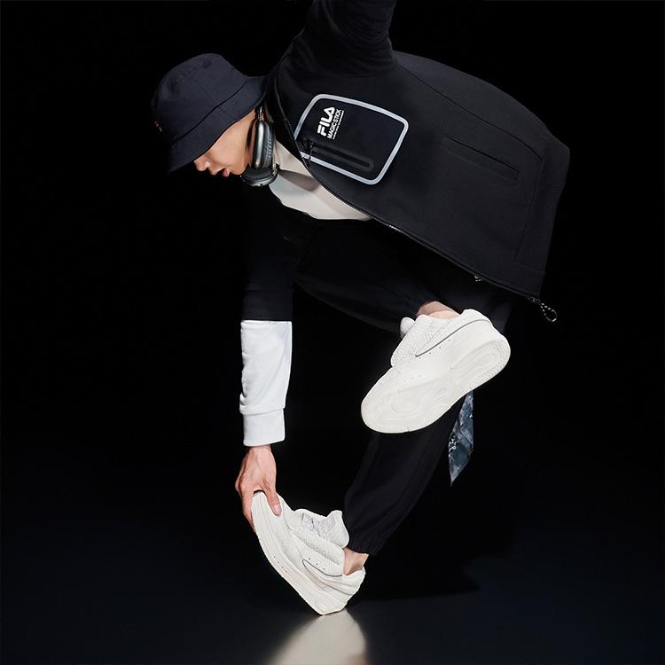 New FILA MIX White Dancer Coverage Low Top Skateboard Shoes Men's Snow Box F12M332206FSW