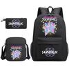 Kpop Dívčí batoh Vysokoškolský styl Velká kapacita Lehký Cestovní batoh Taška Třídílná sada