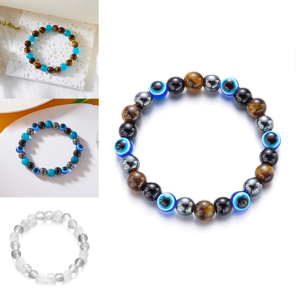 Eye Of The Devil Stretch Bracelet With Electroplated Finish For Women Accessories
