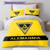 Alemannia Aachen Muster Bettwäsche, Steppdecke Set Bettbezug Kissenbezug Zuhause Geburtstagsgeschenk(1 Bettbezug + 2 Kissenbezüge, ohne Füllung)